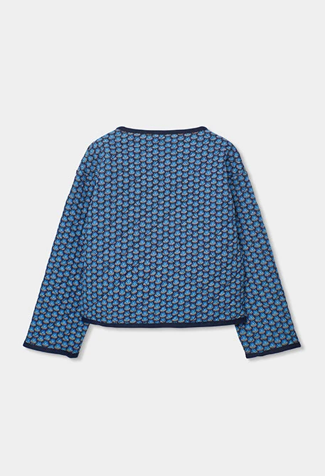 Chaqueta niña con estampado azul