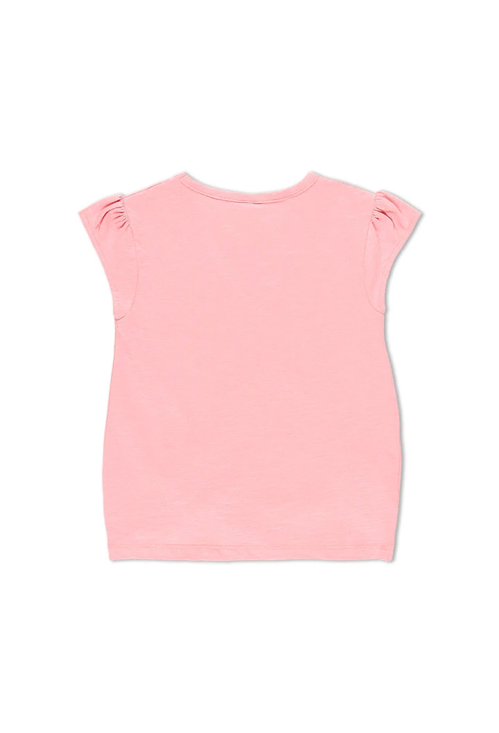 T-Shirt tricot "a fleurs" pour fille