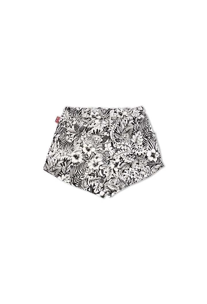 Short en toile epaisse pour fille