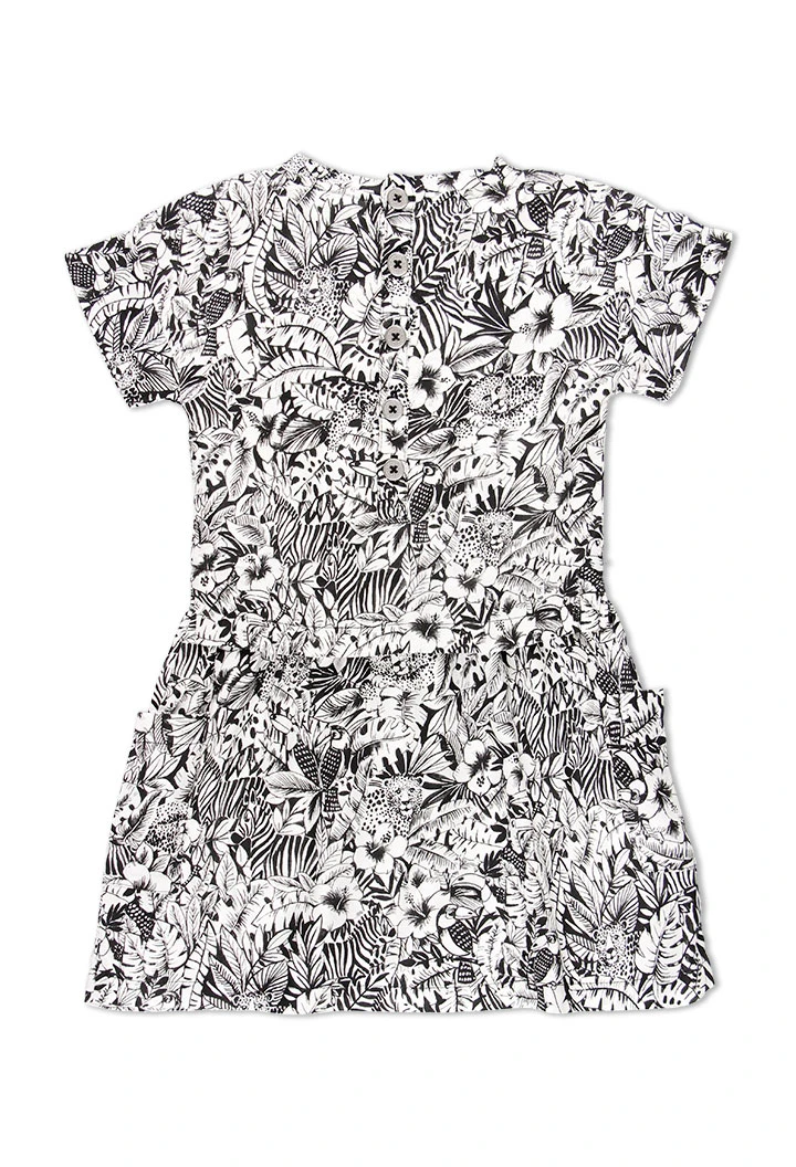 Robe en toile epaisse pour fille