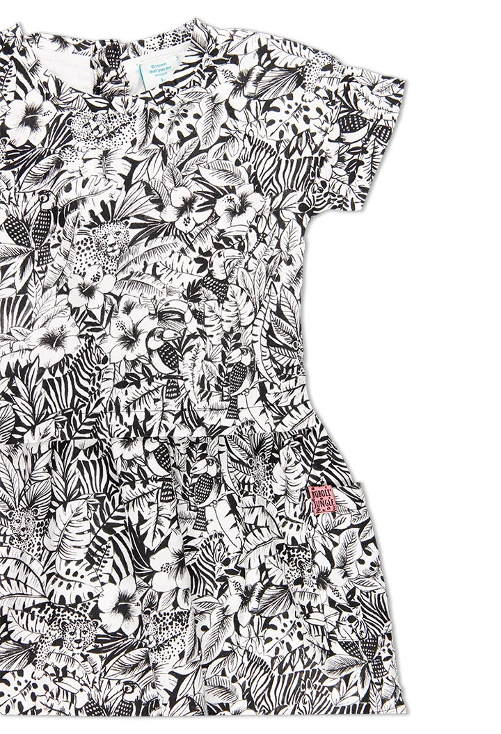 Robe en toile epaisse pour fille