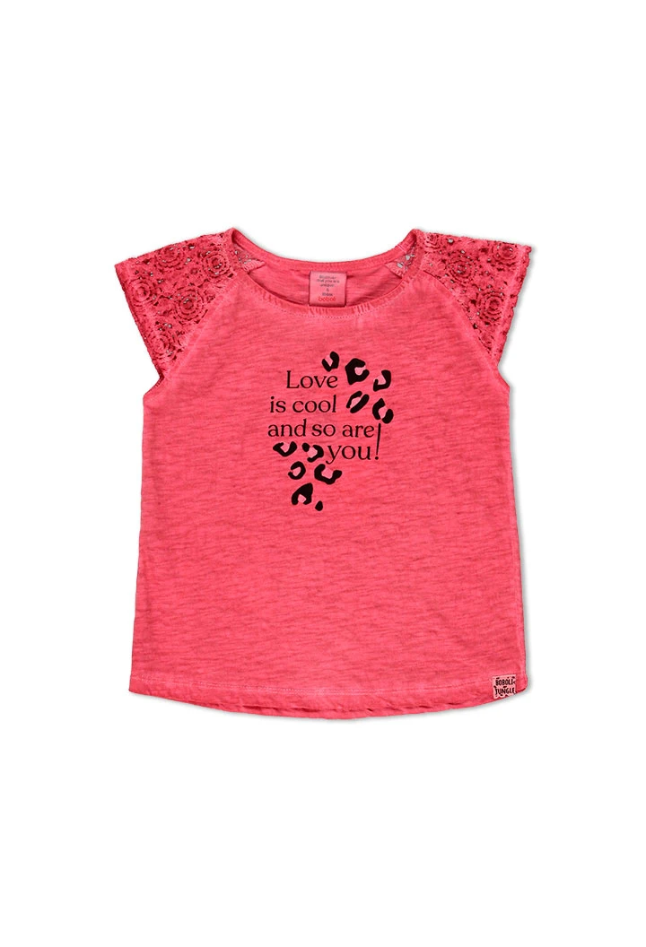 T-Shirt tricot flame pour fille