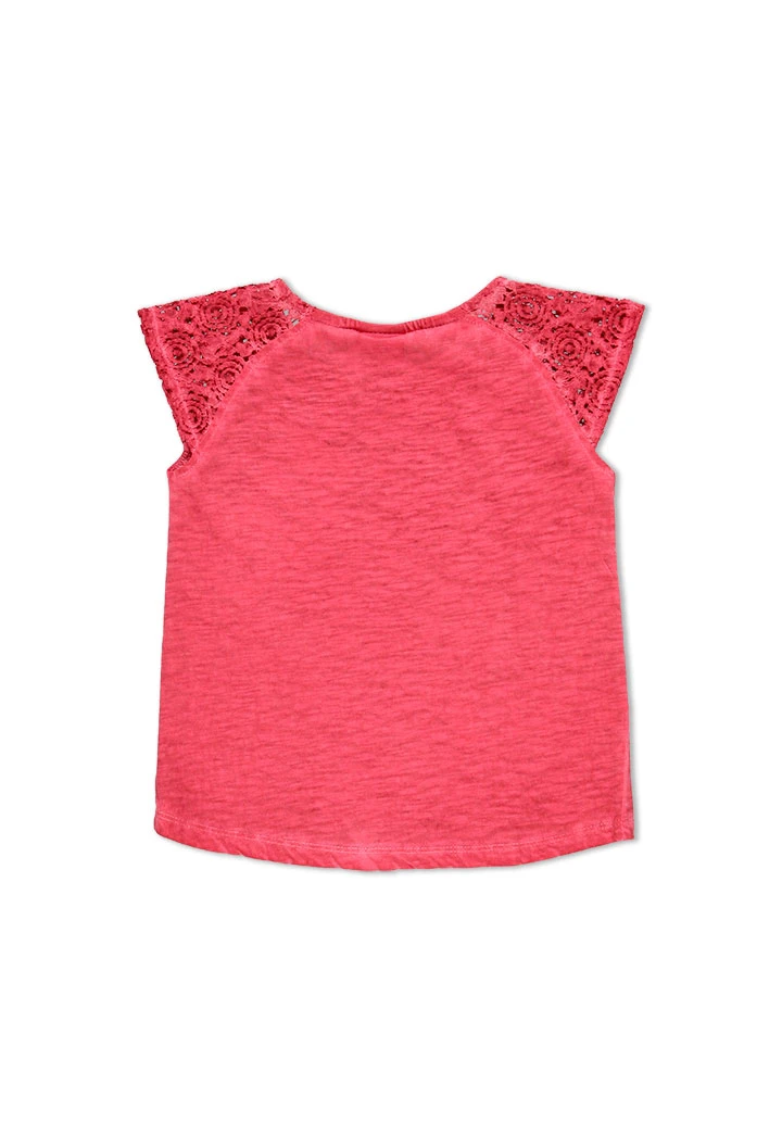 T-Shirt tricot flame pour fille