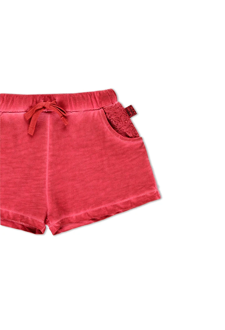 Bermuda tricot flame pour fille