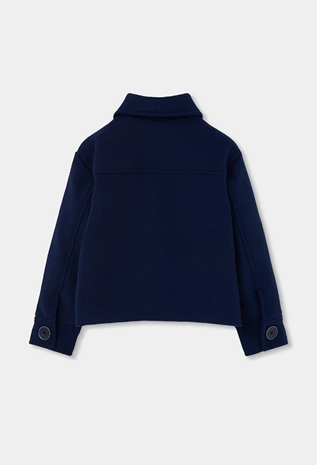 Veste fille bleu marine avec boutons