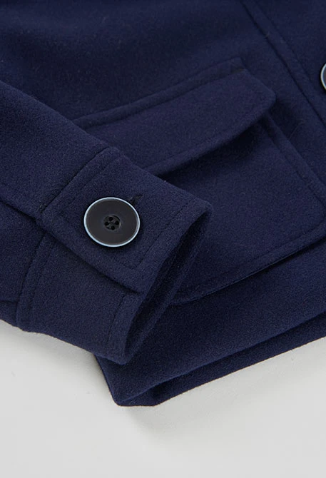 Veste fille bleu marine avec boutons