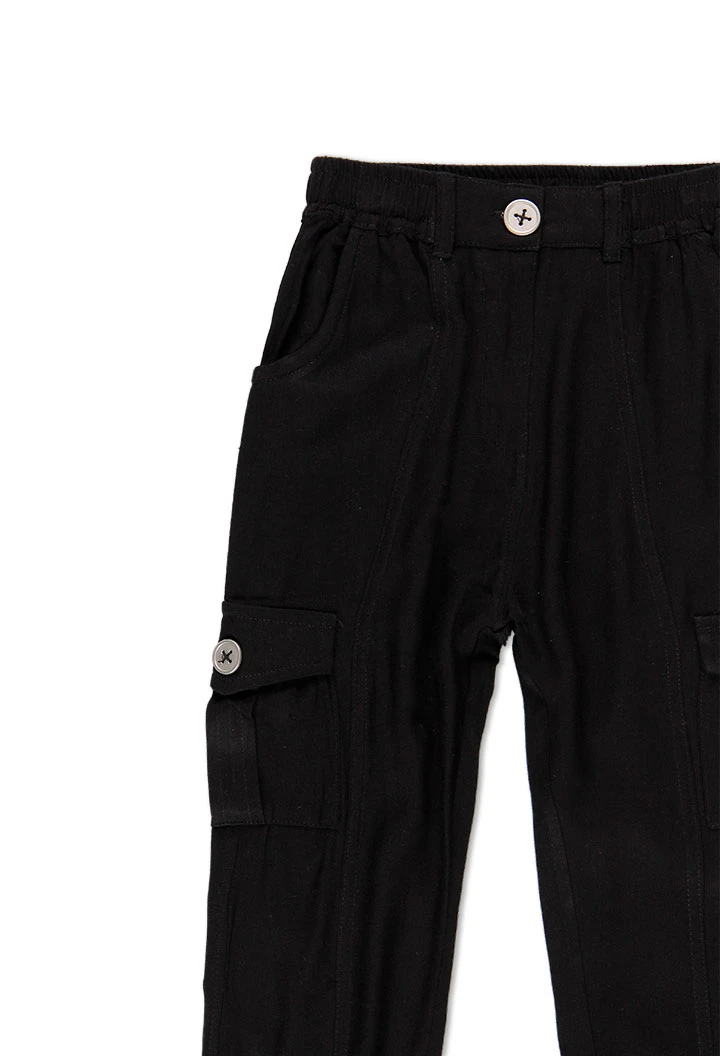 Pantalon en toile pour fille