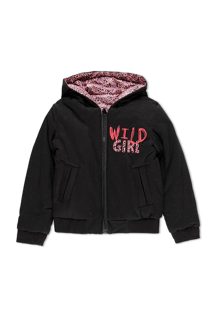 Parka en toile technique pour fille