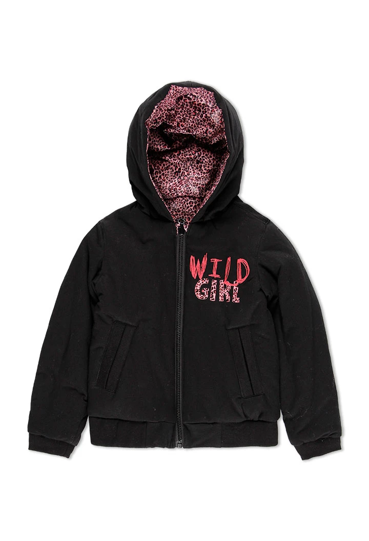Parka en toile technique pour fille