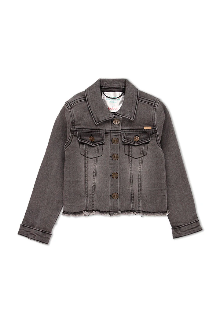 Veste en jean élastique pour fille