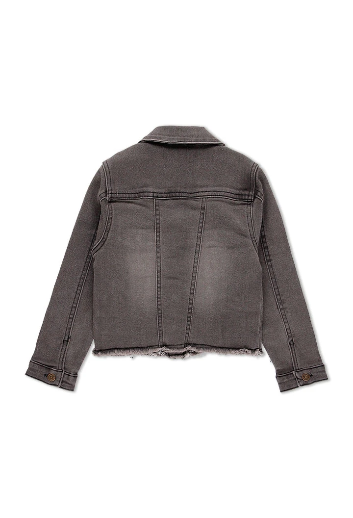 Veste en jean élastique pour fille