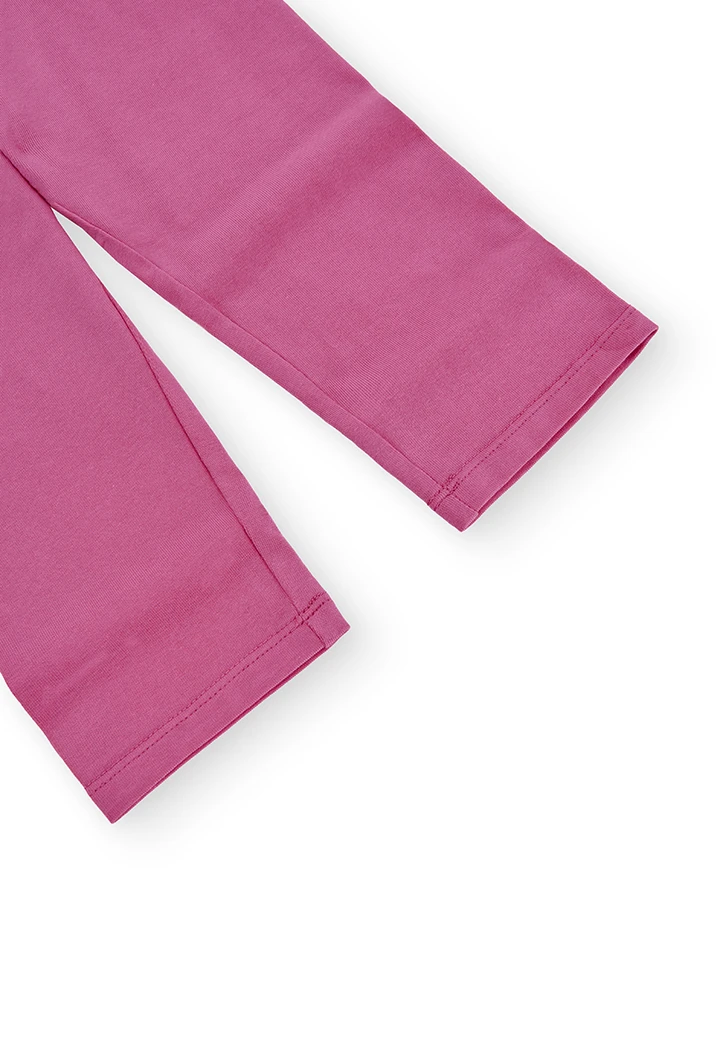 Pack en tricot "a fleurs" pour fille
