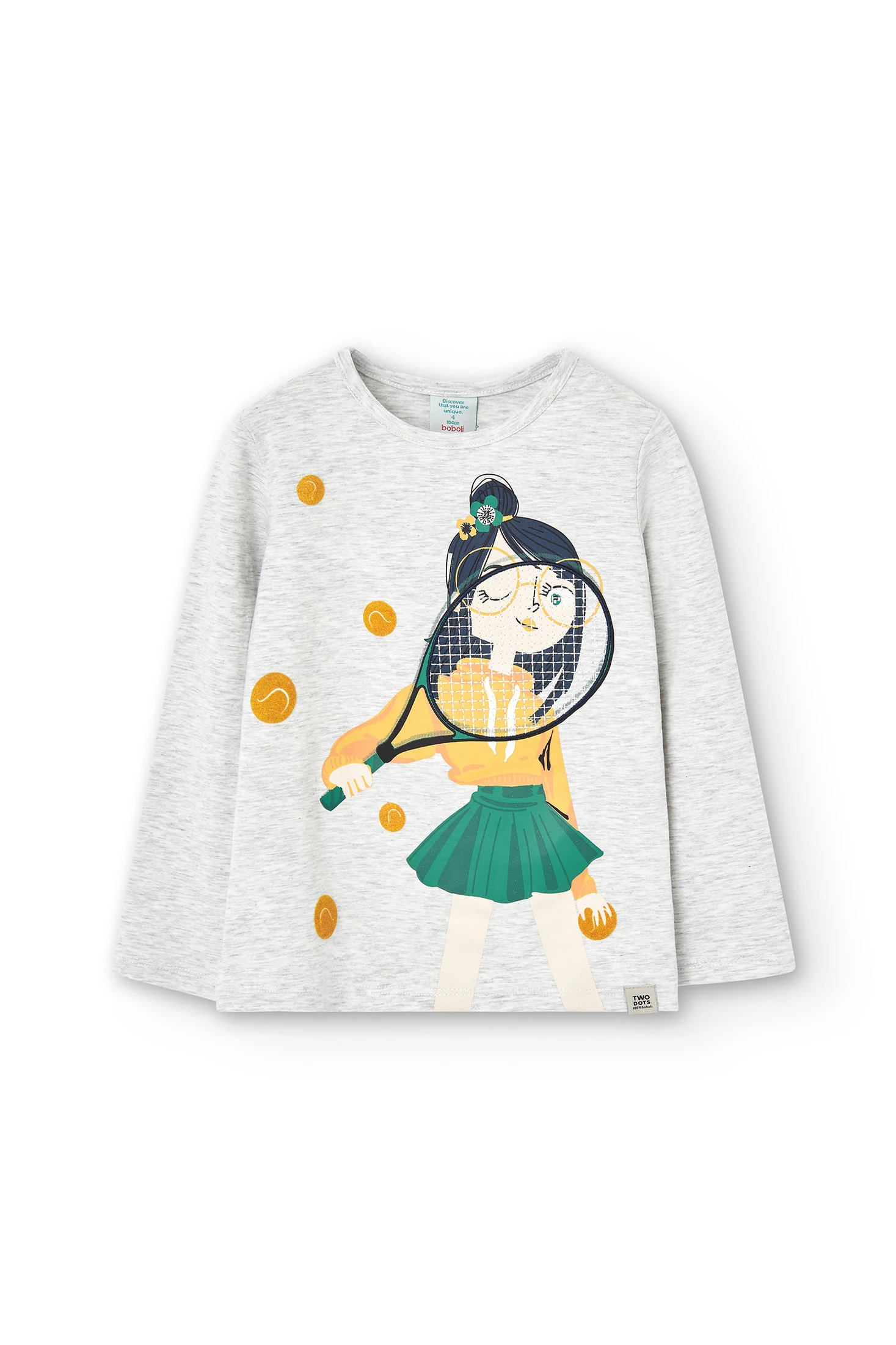 Niña Camiseta Punto Elástico Estampado Amarillo | Camisetas Boboli