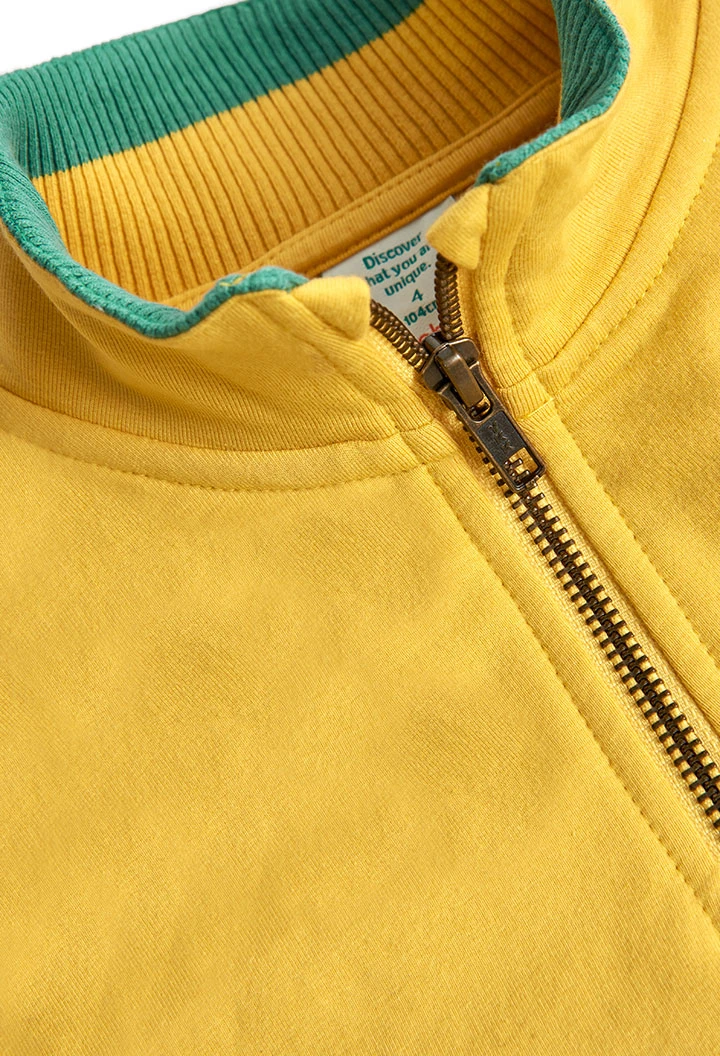 Robe en molleton avec bandes pour fille