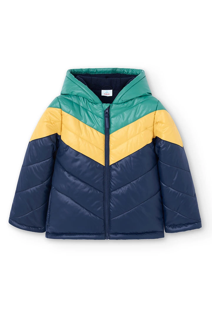 Parka en toile technique pour fille