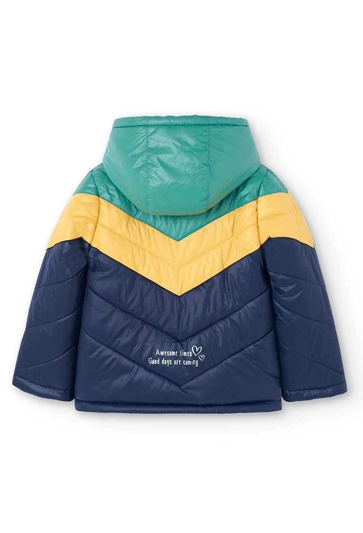 Parka en toile technique pour fille