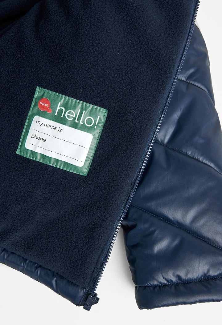 Parka en toile technique pour fille