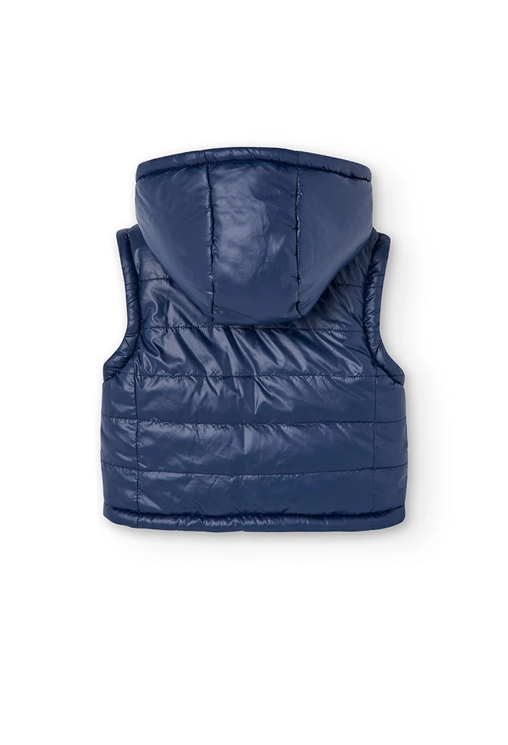 Technical fabric vest for girl