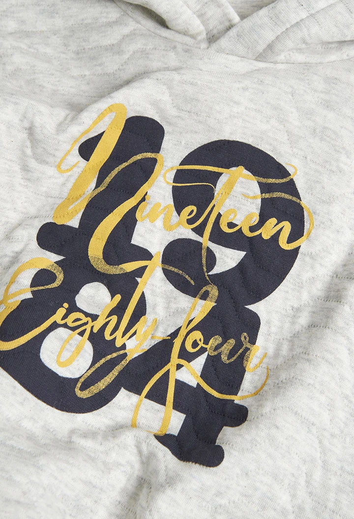 Sweat maille à capuche pour fille