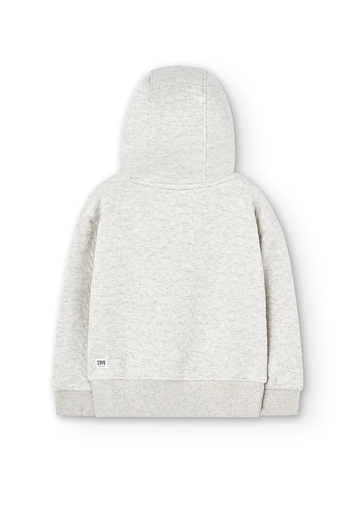 Sweat maille à capuche pour fille
