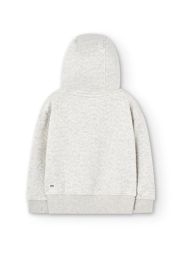 Sweatshirt knit hooded for girl