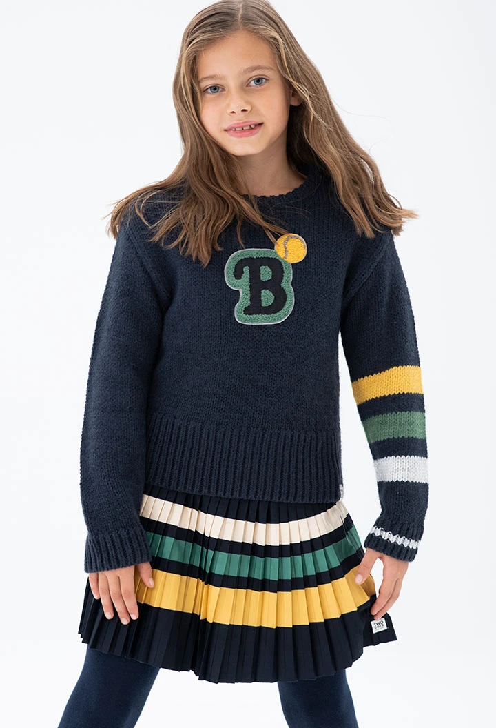 Pullover tricot para menina