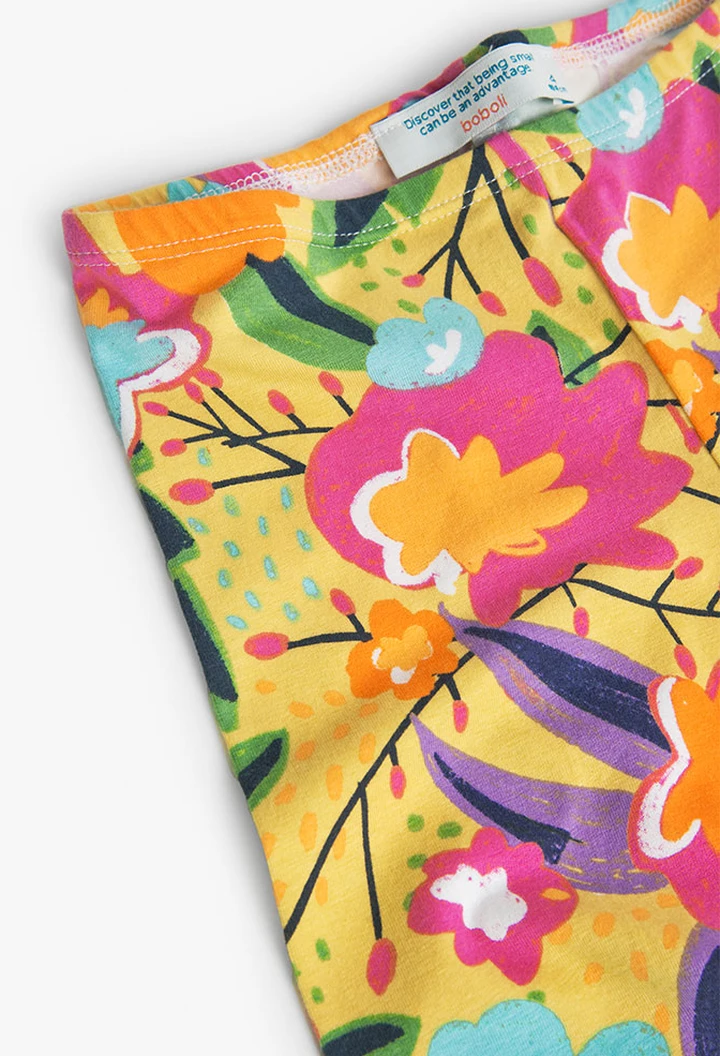 Leggings imprimés en tricot élastique pour bébé fille