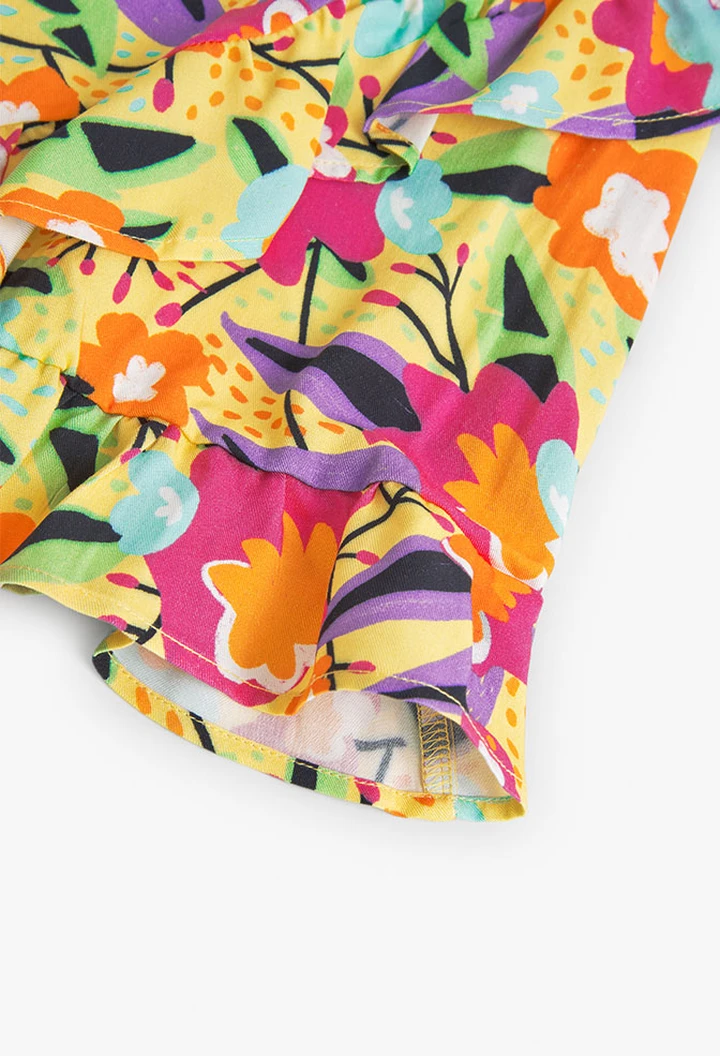 Robe en viscose imprimée fleurs pour bébé fille