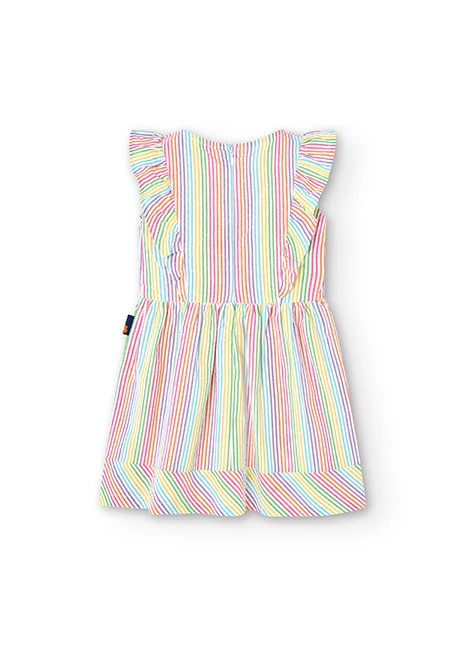 Girl's printed poplin dress