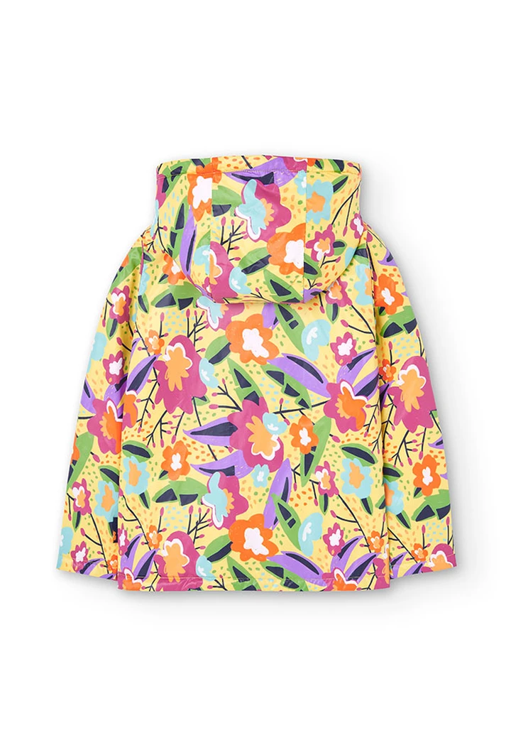 Parka réversible en tissu technique imprimé pour fille