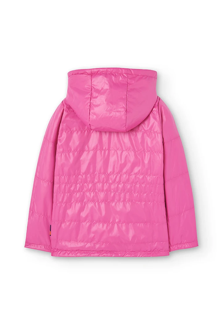 Parka réversible en tissu technique imprimé pour fille