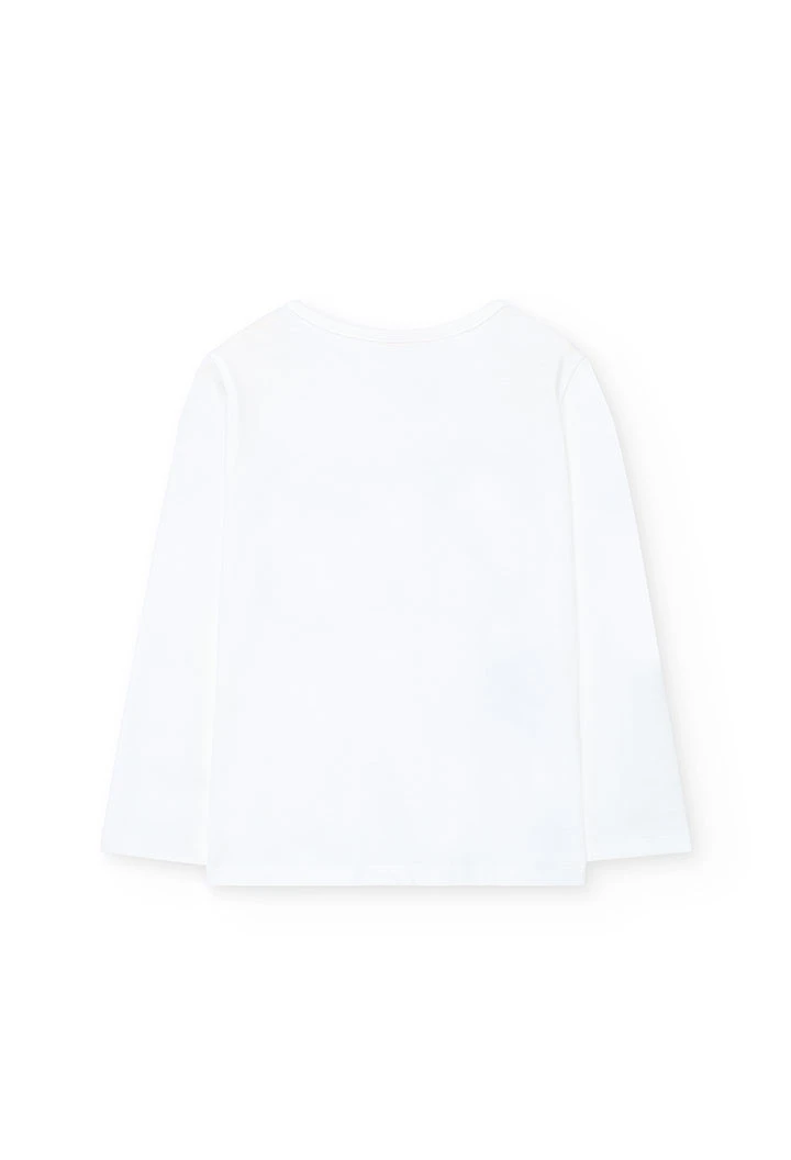 White T-shirt girl letters