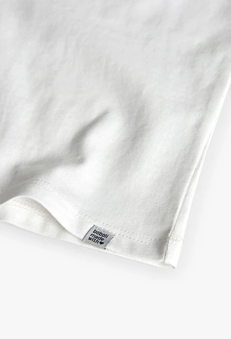 T-shirt fille blanc lettres