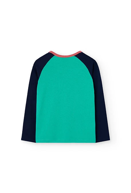 Grünes Mädchen-T-Shirt mit Buchstaben