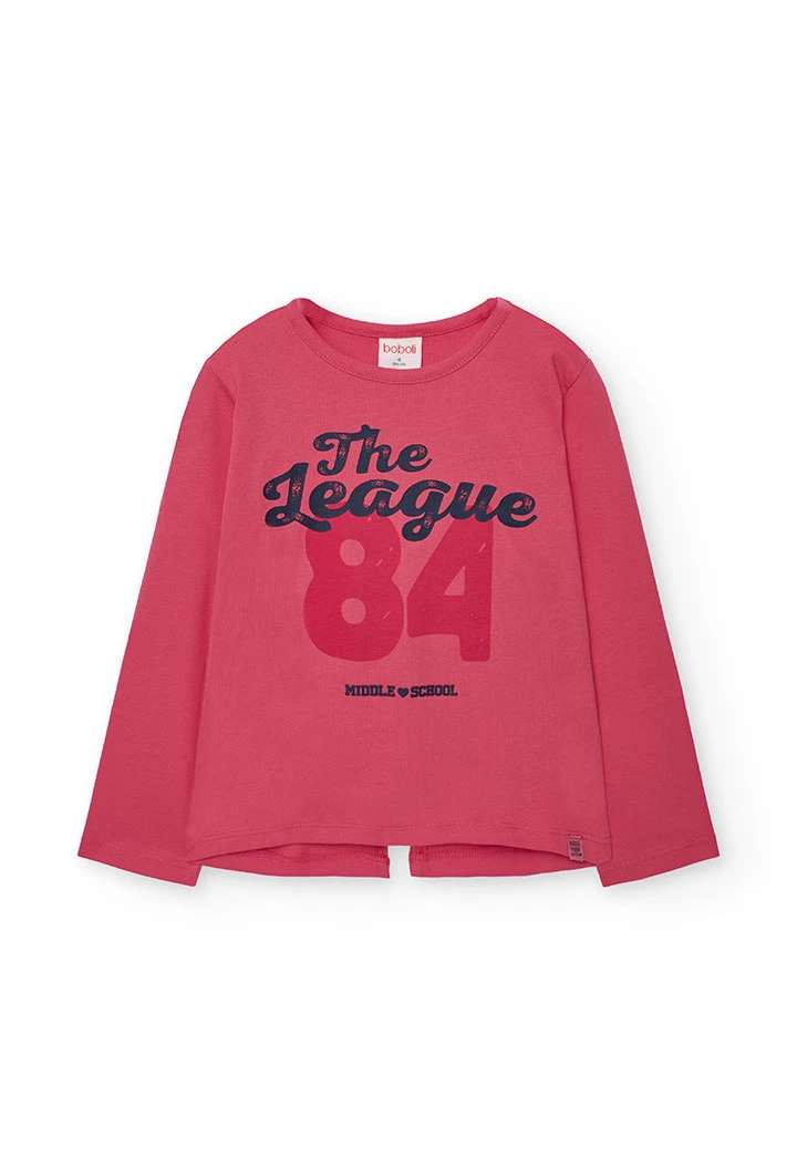 Pink girl T-shirt with letters