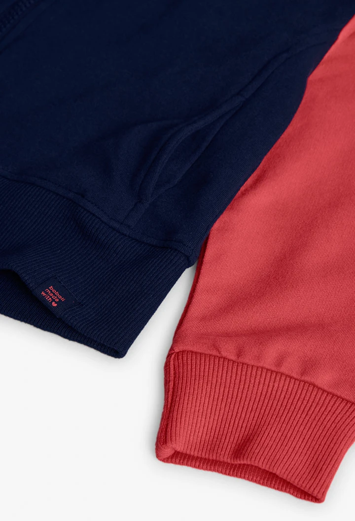 Veste pour fille en molleton bleu marine