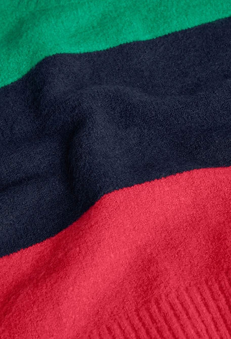 Pull fille color block