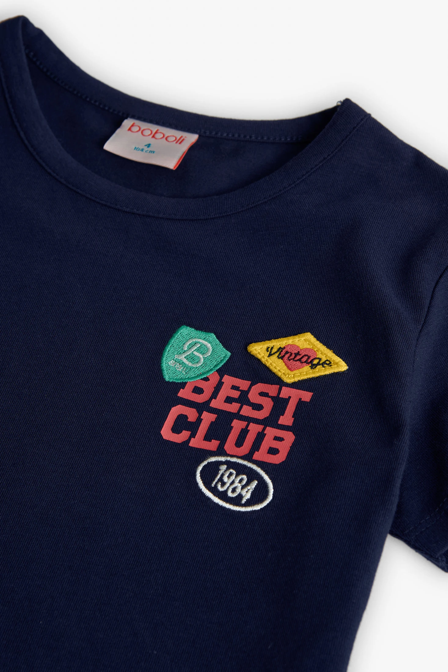 T-shirt Enfant Manches 3/4 Imprimé Drapeau - 10-11 Ans, Polyester, Décontracté, Pour Fille