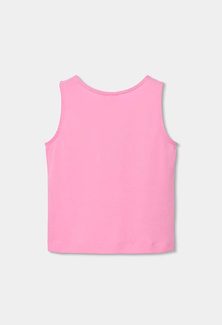 T-shirt de fille en coton rose