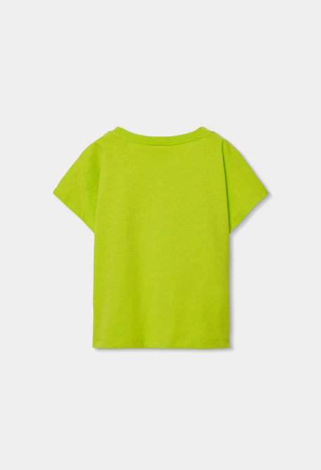 Mädchen T-Shirt aus grüner Baumwolle