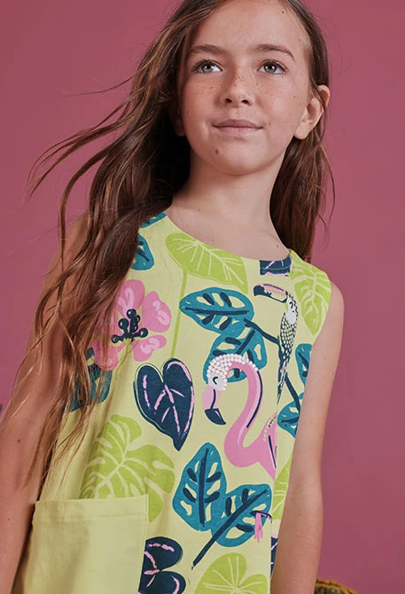 Vestido de malha verde