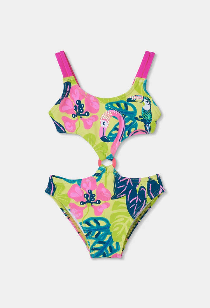  Trikini verde con estampado