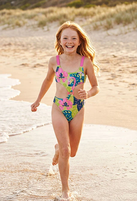 Trikini amb estampat verd UPF 50+