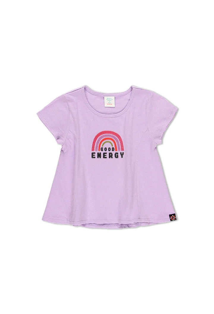 T-Shirt tricot manche courte pour fille