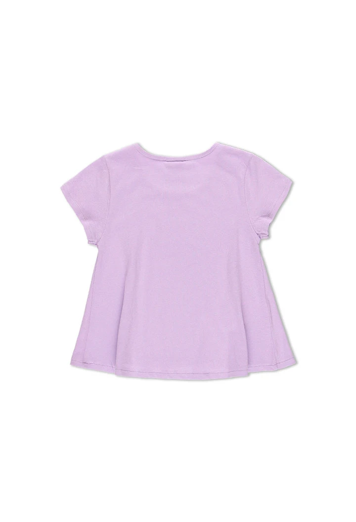 T-Shirt tricot manche courte pour fille