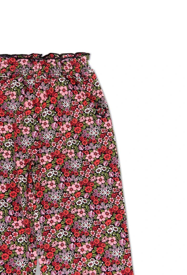 Pantalon fleurs pour fille