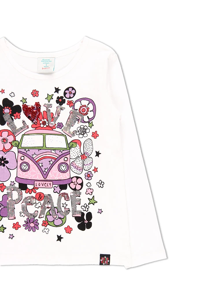 T-Shirt tricot pour fille