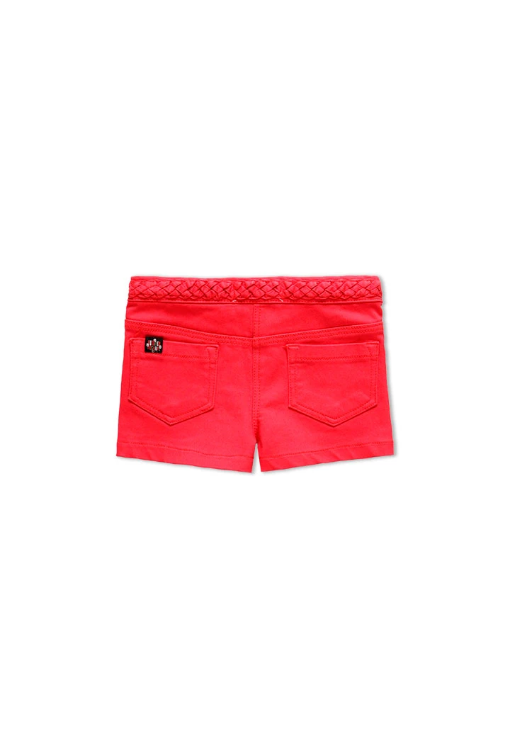 Short en gabardine stretch pour fille