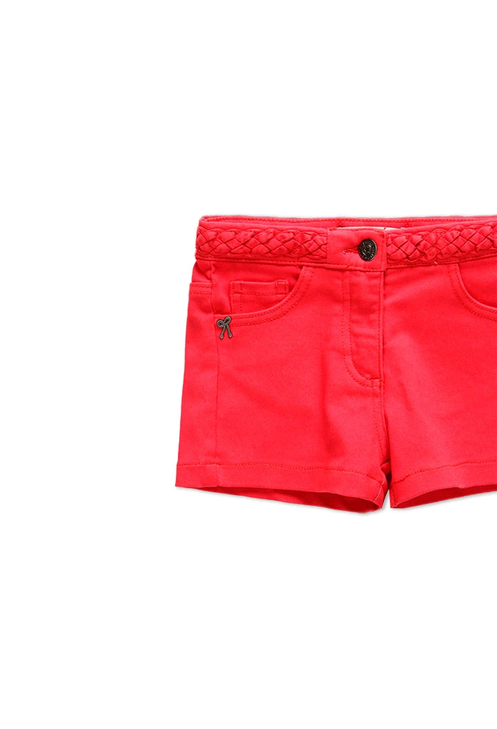 Short en gabardine stretch pour fille