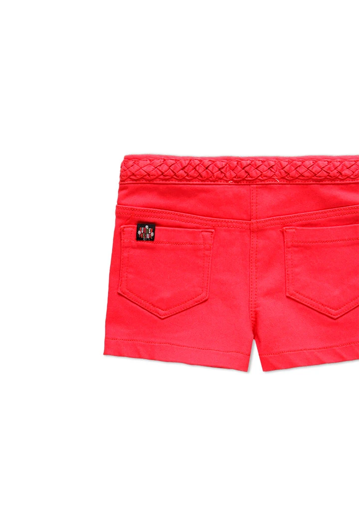 Short en gabardine stretch pour fille